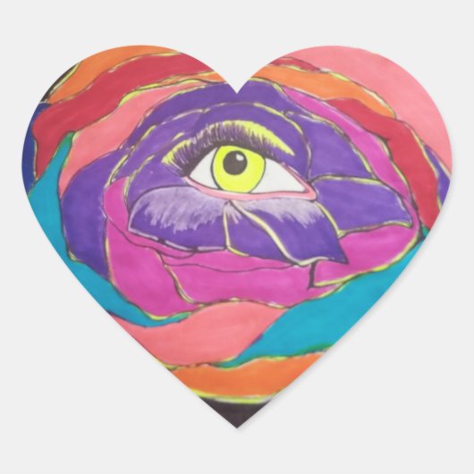 卓越した開花 ハートシール (正面)