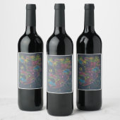 卓越した開花 ワインラベル (ボトル)