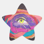 卓越した開花 星シール (正面)