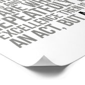 卓越性は修業によって勝ち取った芸術である ポスター (角)