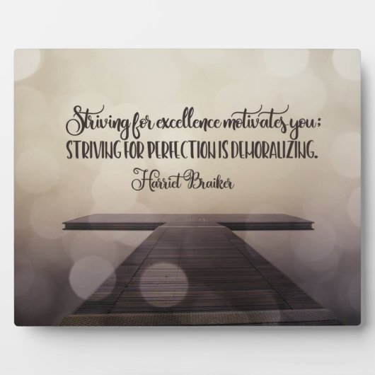 卓越性を求めて努力すること フォトプラーク (正面)