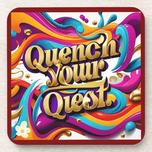 「卓越性を追求」 コースター (正面)