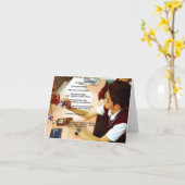 "卓越性"の断言のメッセージカード(中ブランク) カード (黄色い花)