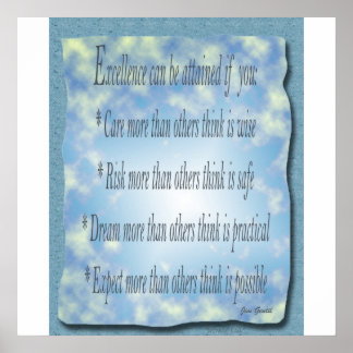 卓越性 ポスター