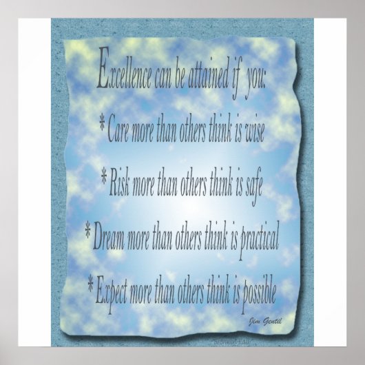 卓越性 ポスター (正面)