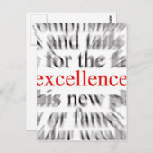 卓越性 ポストカード (正面/裏面)