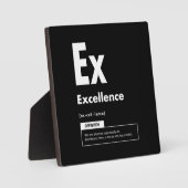 卓越 – 成功の要素 – やる気を起こさせる フォトプラーク (正面)