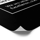 卓越 – 成功の要素 – やる気を起こさせる ポスター (角)