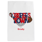 協働野球スター、グローブ、こうもり&ボール ミディアムペーパーバッグ (正面)