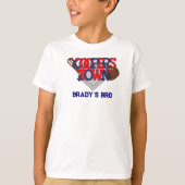 協力して生まれた愛国的野球選手の兄 Tシャツ (正面)