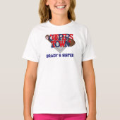 協力して生まれた愛国的野球選手の姉妹シス Tシャツ (正面)