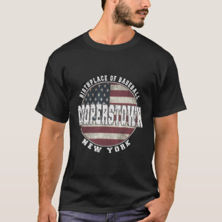 協力するニューヨークアメリカ国旗 Tシャツ