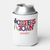 協力する愛国的な手紙の親の青 缶クーラー (缶正面)