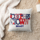 協力する愛国的野球選手カスタムの クッション (ブランケット)