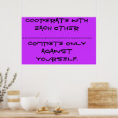 協力する ポスター (キッチン)