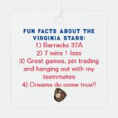 協力チームの最高の写真週間 メタルオーナメント (裏面)