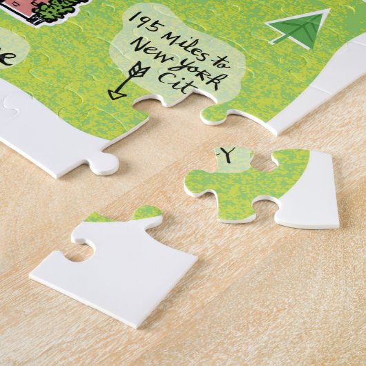 協力パズルの地図 ジグソーパズル (側面)