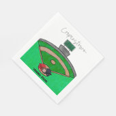 協力フィールドチームのパーソナライズされたパーティー スタンダードランチョンナプキン (角)