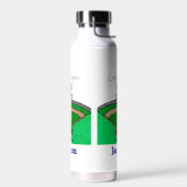 協力フィールドチーム名プレーパーソナライズされたヤー ウォーターボトル (左面)