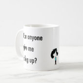 協力的で励ましの高い表情 コーヒーマグカップ (正面左)