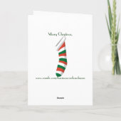 協力者のためのクリスマスカード シーズンカード (裏面)