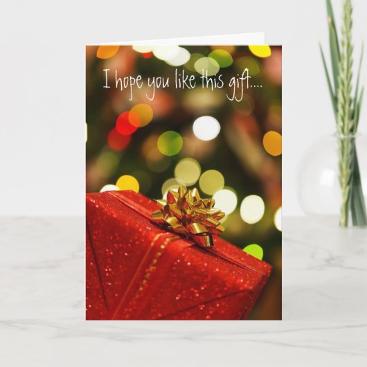 協力者のための皮肉なクリスマスの挨拶 シーズンカード (正面)