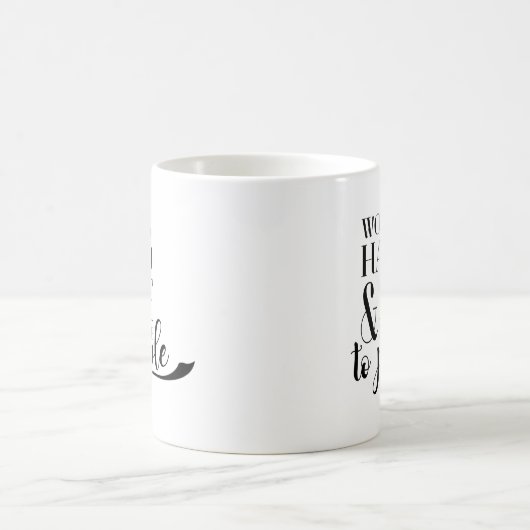 協力者はハードワークを引用しましたり及び人々にニースです コーヒーマグカップ (中央)