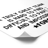 協力者真のチーム素晴らしは見つける懸命 ポスター (角)