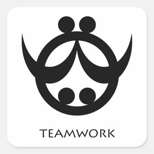 協力Adinkraシンボルシール スクエアシール (正面)