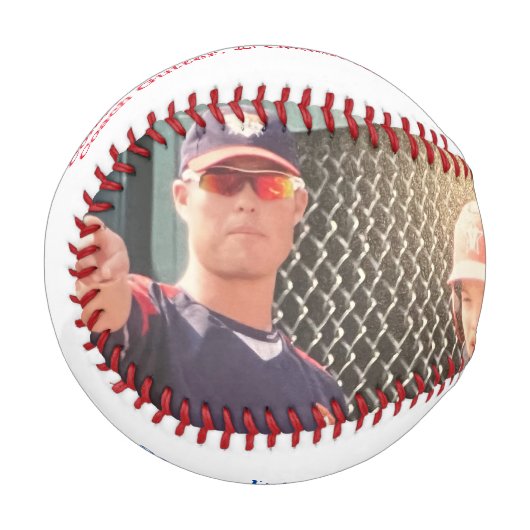 協力NYコーチのギフトフォトチームの名簿 野球ボール (正面左)