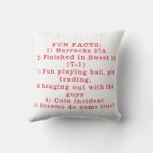 協力NY写真野球選手のおもしろい事実 クッション (裏面)