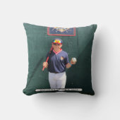 協力NY写真野球選手のおもしろい事実 クッション (正面)
