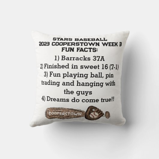 協力NY野球こうもりおもしろいファクト記念 クッション (裏面)