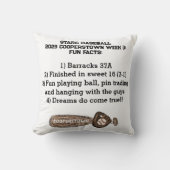 協力NY野球こうもりおもしろいファクト記念 クッション (正面)