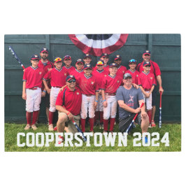 協力NY野球チームカスタムの写真 メタルプリント