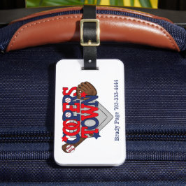 協力NY野球愛国的こうもりグローブベース ラゲッジタグ