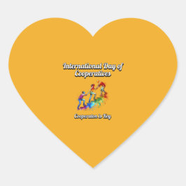 協同組合国際的の日。 ハートシール