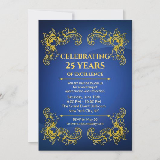 協同記念日エレガント事業海軍 招待状 (正面)