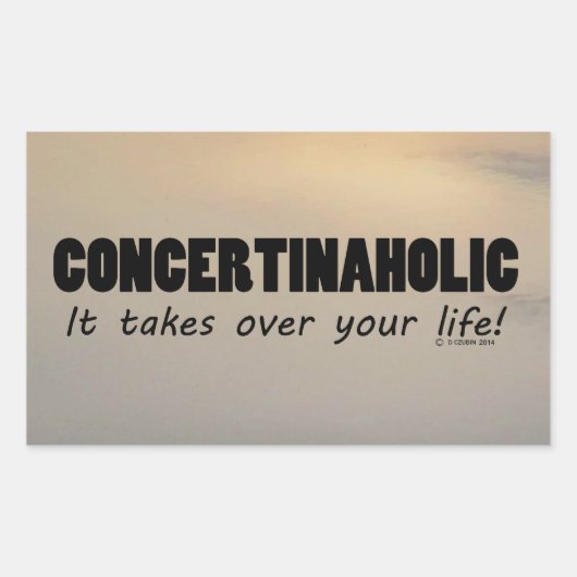 協奏的生命長方形ステッカー 長方形シール (正面)