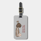 協調型NY野球選手スポーツこうもりバッグ ラゲッジタグ (正面縦)