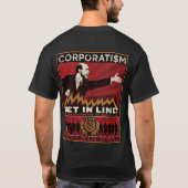 協調組合主義のワイシャツ Tシャツ (裏面)