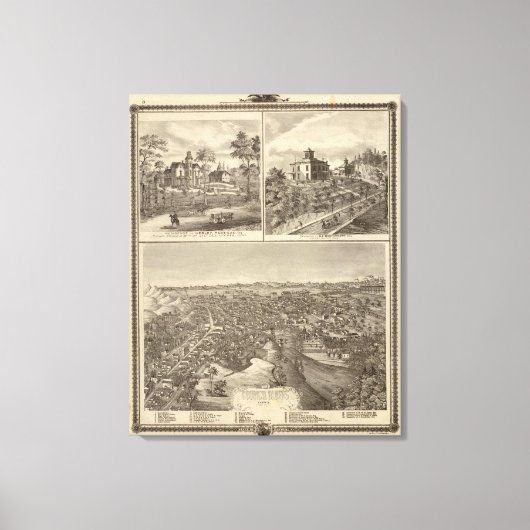 協議会のブラフス キャンバスプリント (正面)