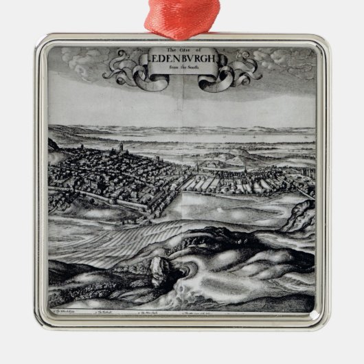 南からのエジンバラ市 メタルオーナメント (正面)
