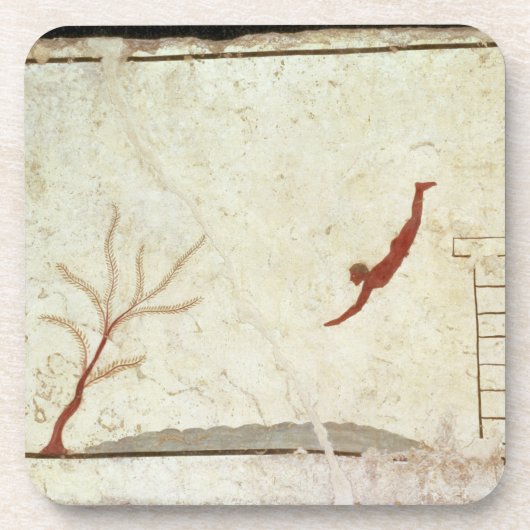 南からのダイバーの墓から絵を描くこと コースター (正面)