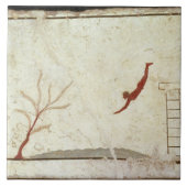 南からのダイバーの墓から絵を描くこと タイル (正面)