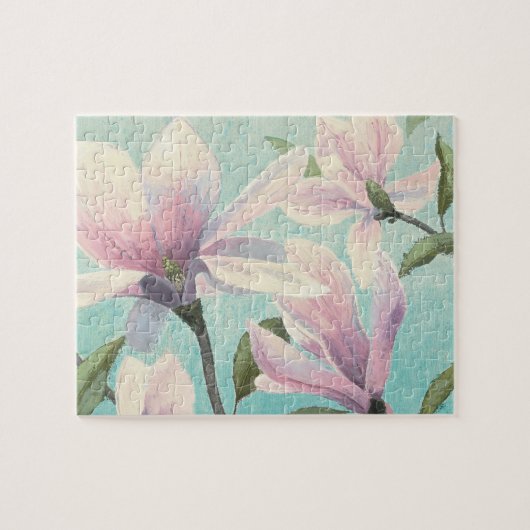 南からのピンクの花 ジグソーパズル (横)
