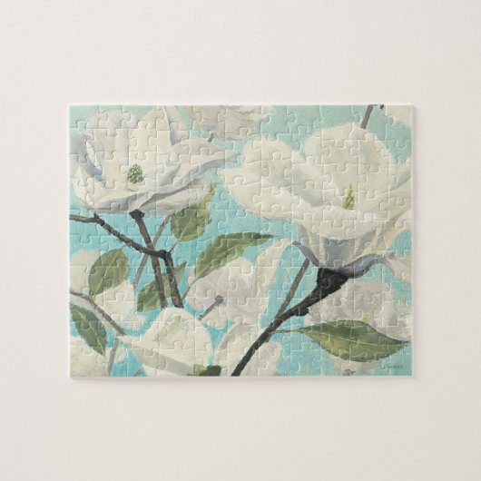 南からの白い花 ジグソーパズル (横)