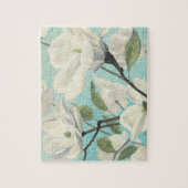 南からの白い花 ジグソーパズル (縦)