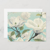 南からの白い花 ポストカード (正面/裏面)
