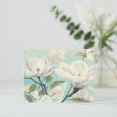 南からの白い花 ポストカード (スタンド正面)